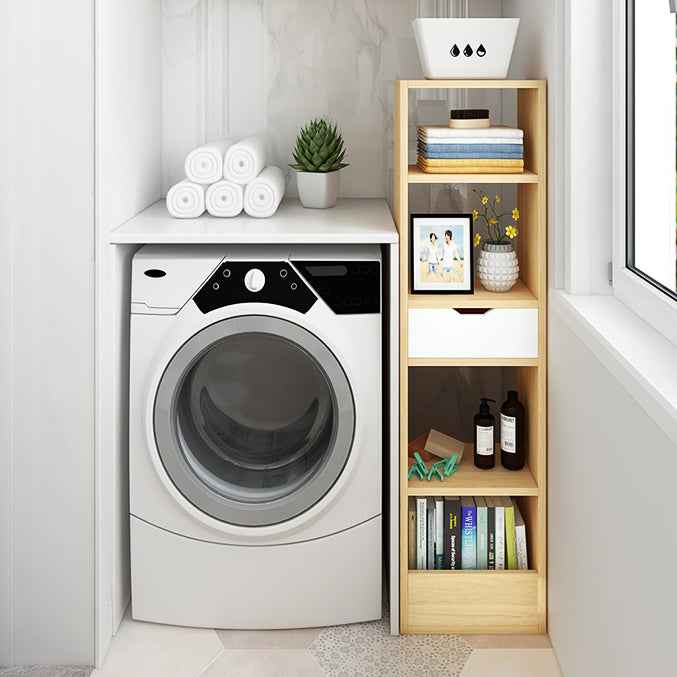 Closed Wooden Bookshelf Modern Minimalist Home Corner Bookcase