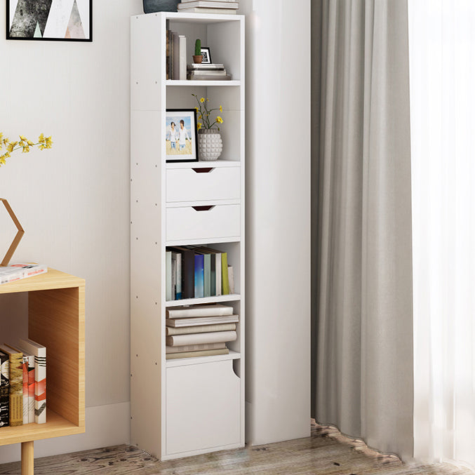 Closed Wooden Bookshelf Modern Minimalist Home Corner Bookcase