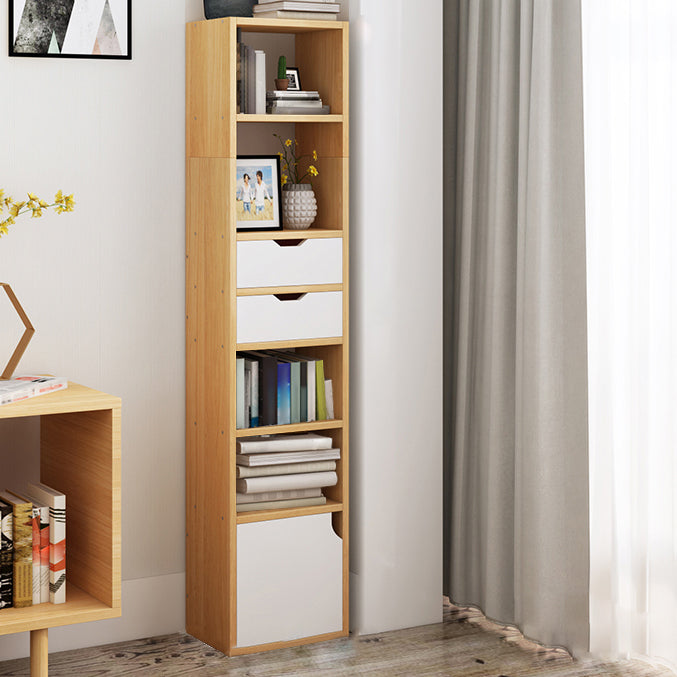 Closed Wooden Bookshelf Modern Minimalist Home Corner Bookcase