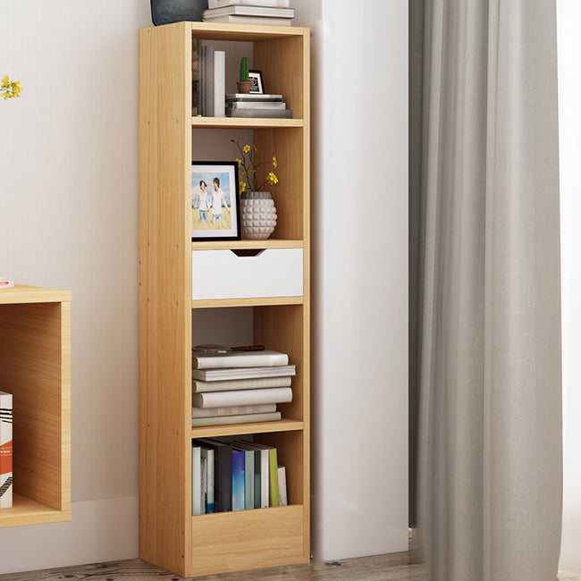Closed Wooden Bookshelf Modern Minimalist Home Corner Bookcase
