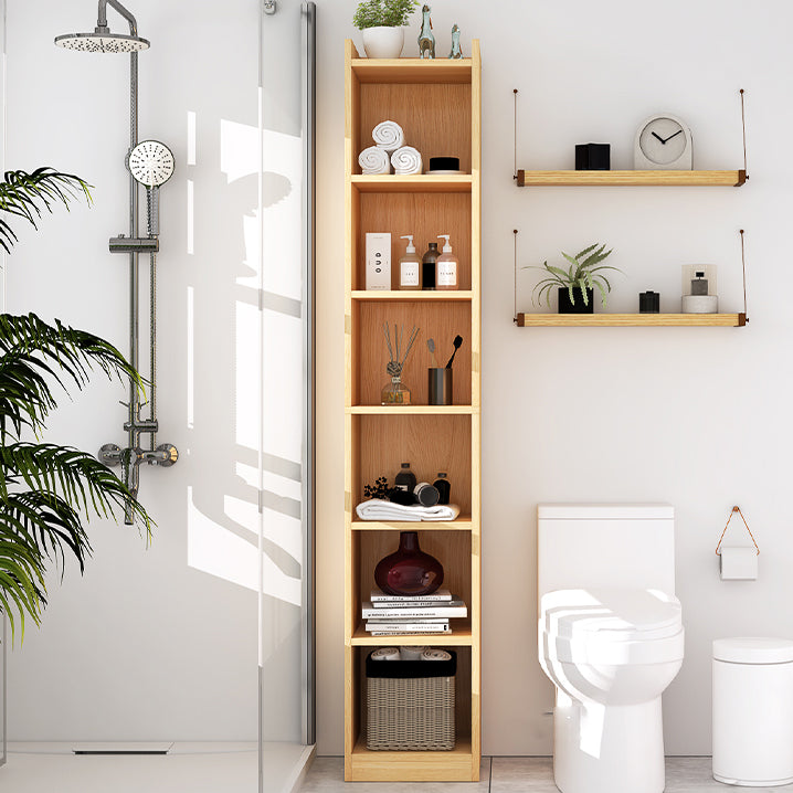 Closed Wooden Bookshelf Modern Minimalist Home Corner Bookcase