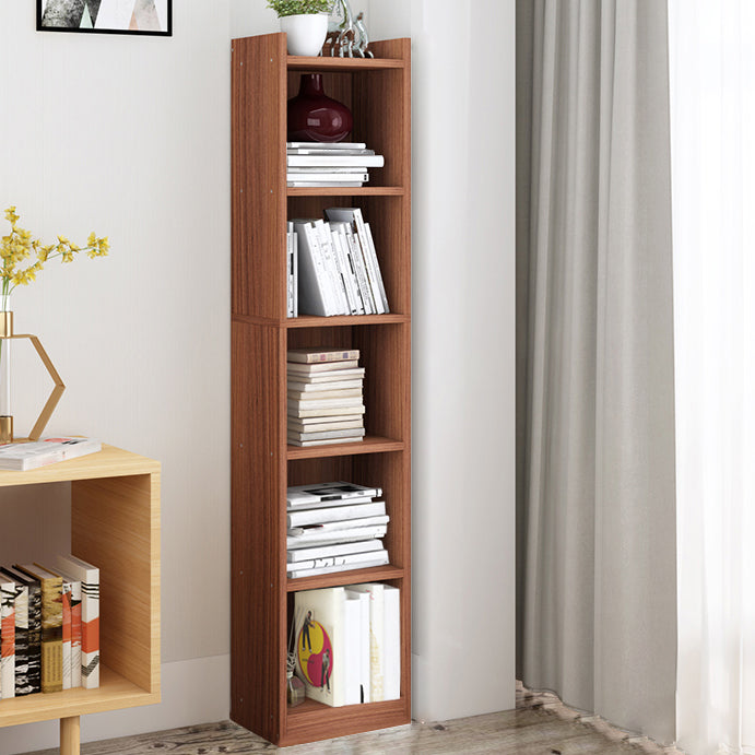Closed Wooden Bookshelf Modern Minimalist Home Corner Bookcase