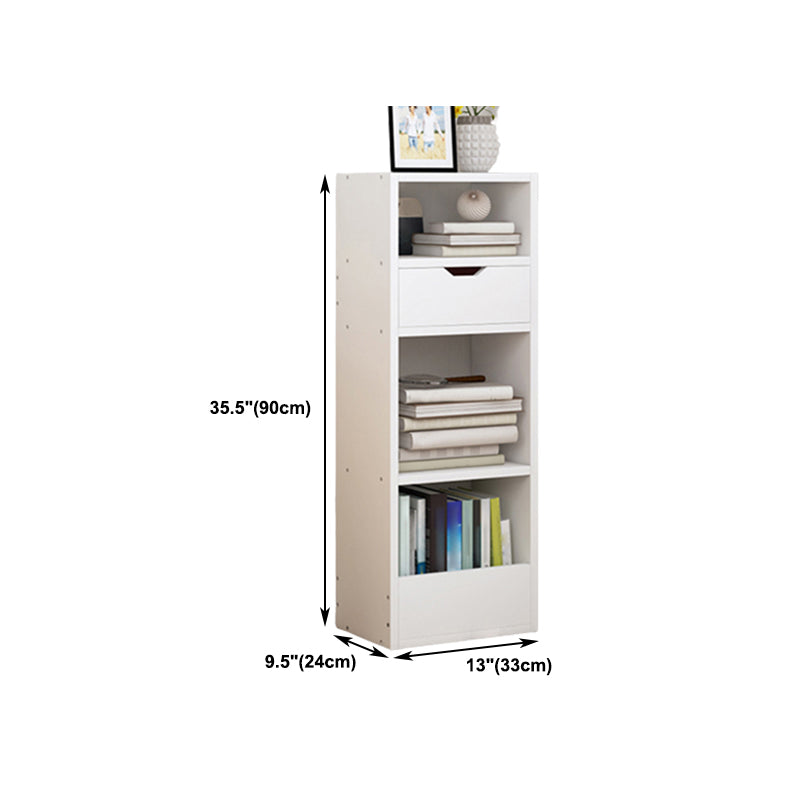 Closed Wooden Bookshelf Modern Minimalist Home Corner Bookcase