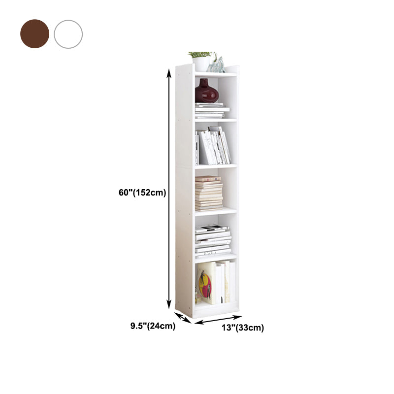 Closed Wooden Bookshelf Modern Minimalist Home Corner Bookcase