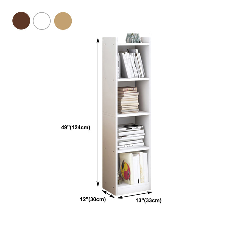 Closed Wooden Bookshelf Modern Minimalist Home Corner Bookcase