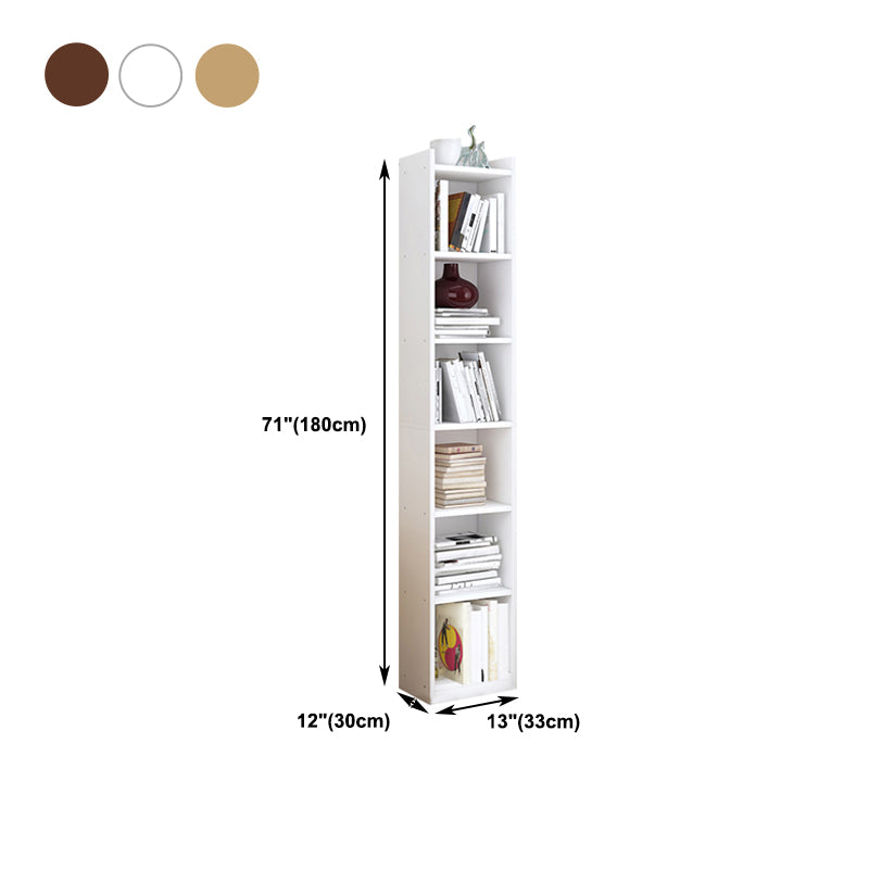 Closed Wooden Bookshelf Modern Minimalist Home Corner Bookcase