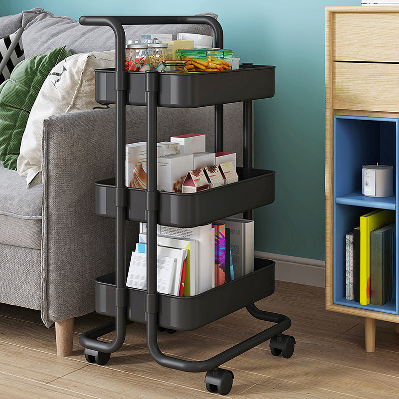 Steel Bookshelf, Multi Tiers Contemporary Bookcase for Home Office