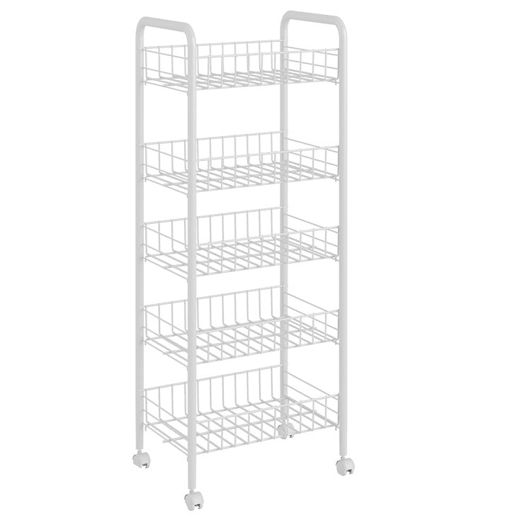 Steel Bookshelf, Multi Tiers Contemporary Bookcase for Home Office