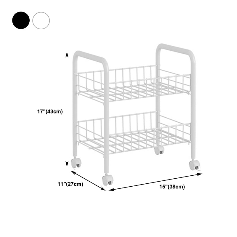 Steel Bookshelf, Multi Tiers Contemporary Bookcase for Home Office