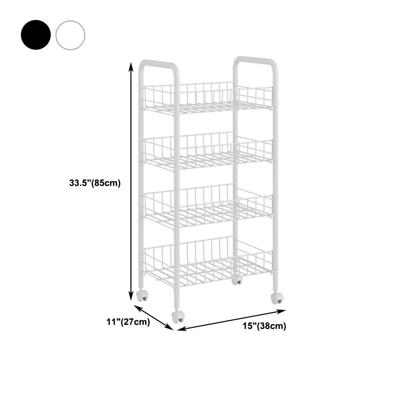 Steel Bookshelf, Multi Tiers Contemporary Bookcase for Home Office