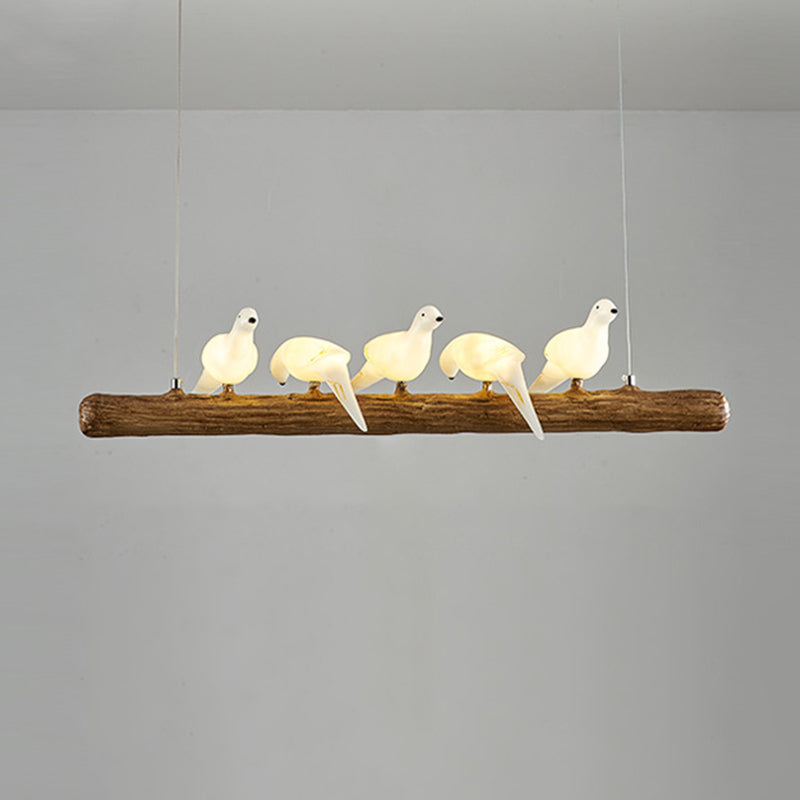 Modern Hanging Island Light Creative Glass Hanging Lighting Fixture for Dining Room