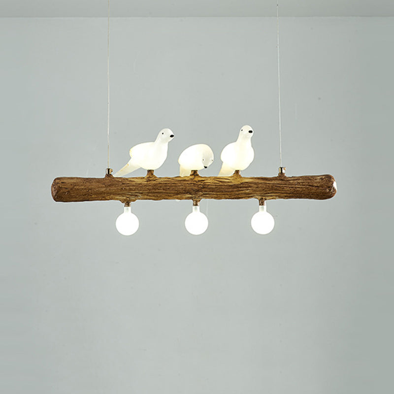 Modern Hanging Island Light Creative Glass Hanging Lighting Fixture for Dining Room