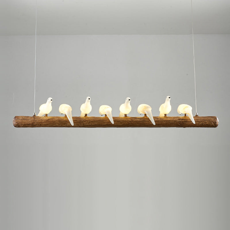 Modern Hanging Island Light Creative Glass Hanging Lighting Fixture for Dining Room