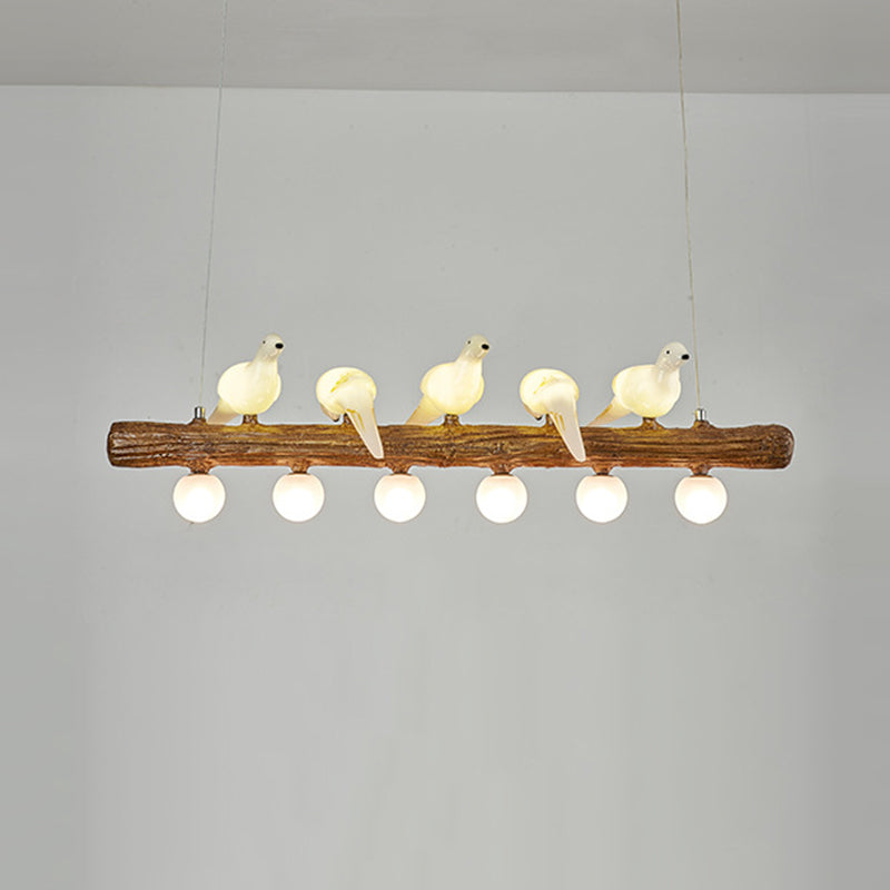 Modern Hanging Island Light Creative Glass Hanging Lighting Fixture for Dining Room