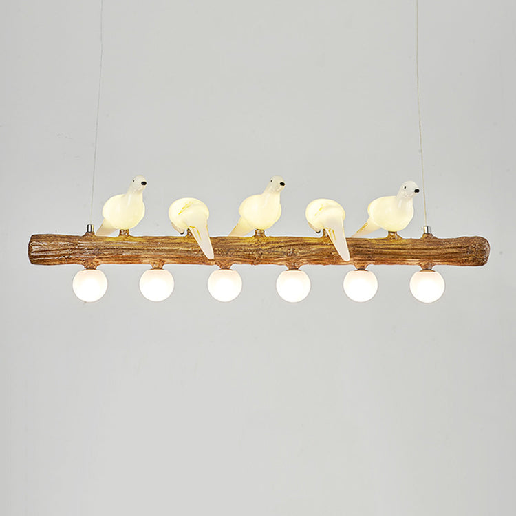 Modern Hanging Island Light Creative Glass Hanging Lighting Fixture for Dining Room