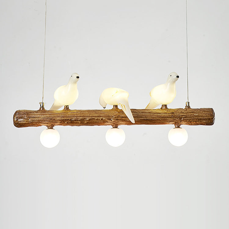 Modern Hanging Island Light Creative Glass Hanging Lighting Fixture for Dining Room