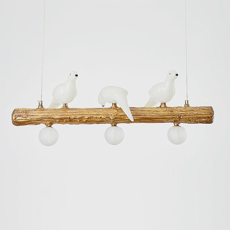 Modern Hanging Island Light Creative Glass Hanging Lighting Fixture for Dining Room