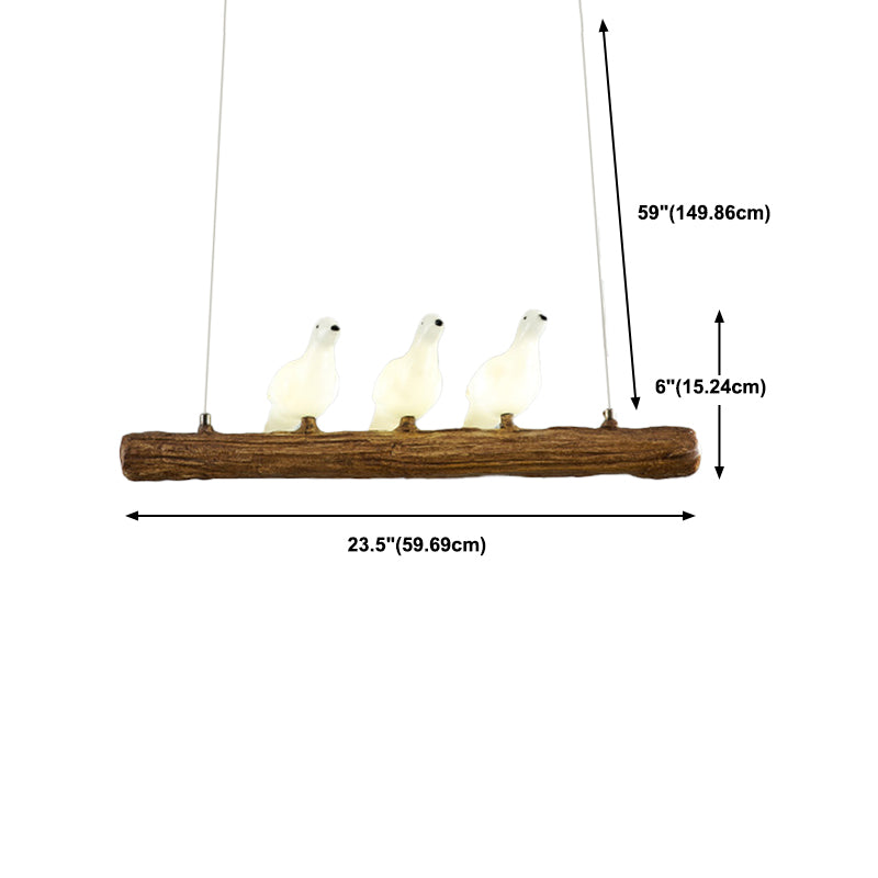 Modern Hanging Island Light Creative Glass Hanging Lighting Fixture for Dining Room