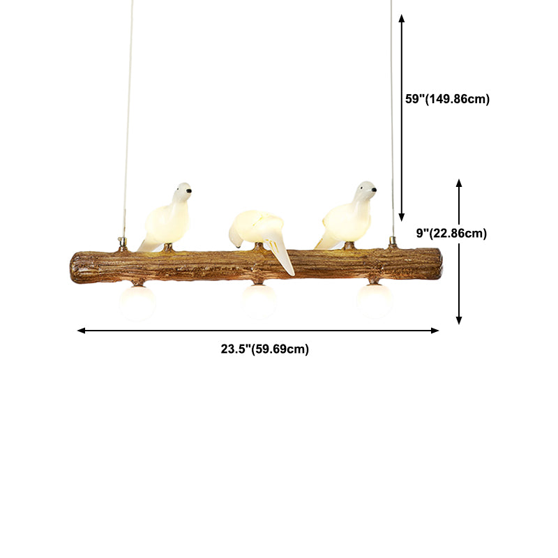 Modern Hanging Island Light Creative Glass Hanging Lighting Fixture for Dining Room