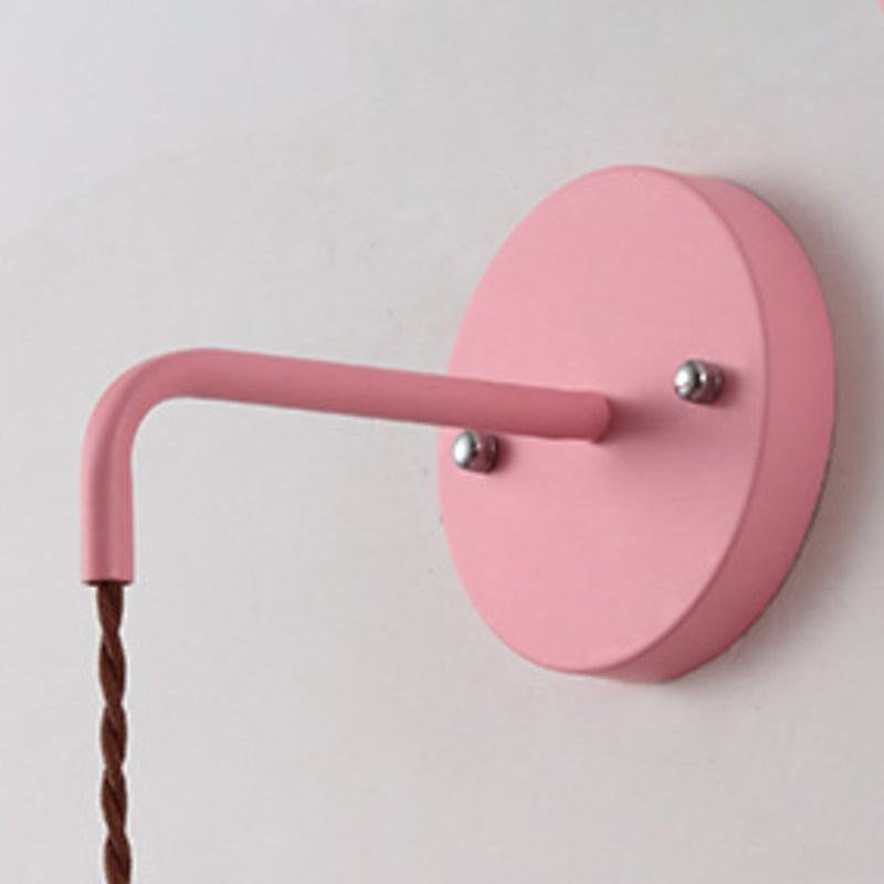 Contemporary Macaron Metal Wall Light Cone Shaded Lighting for Room