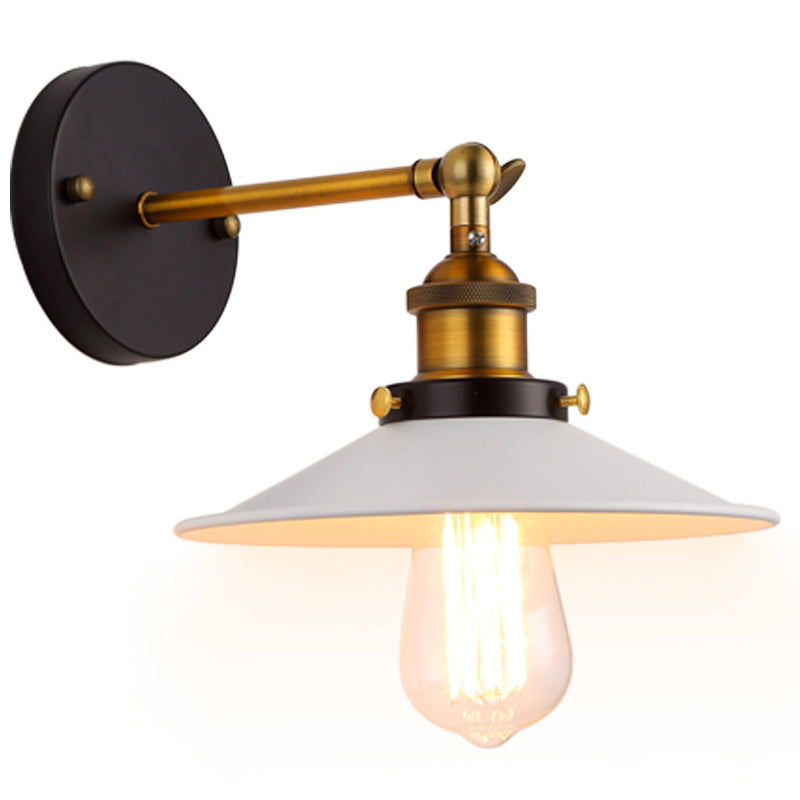 Metal Wall Mounted Lamp Industrial Cone Shape Sconce Light Fixture