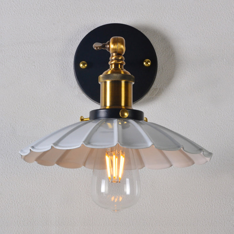 Metal Wall Mounted Lamp Industrial Cone Shape Sconce Light Fixture