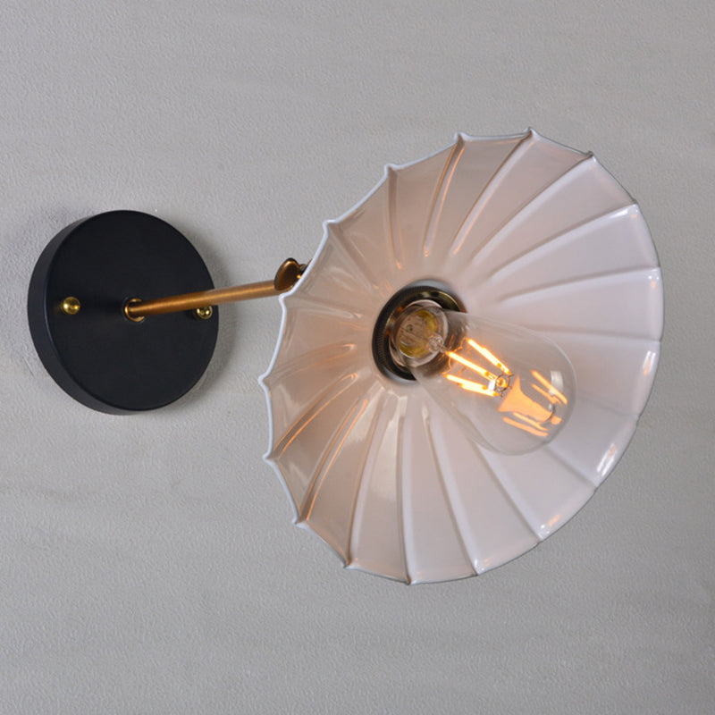 Metal Wall Mounted Lamp Industrial Cone Shape Sconce Light Fixture