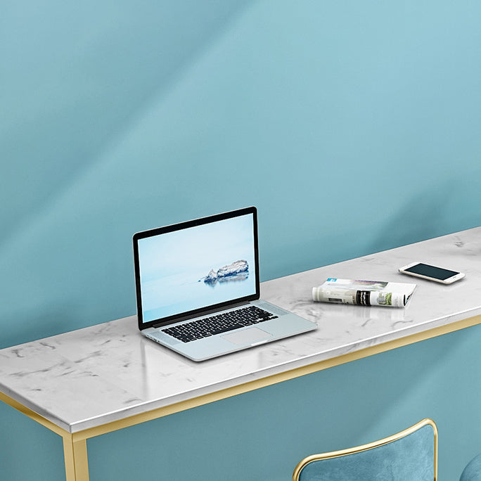 Glam Marble Bar Pub Table Set 1/2/4 Pieces Rectangle Shop Counter Height Pub Set