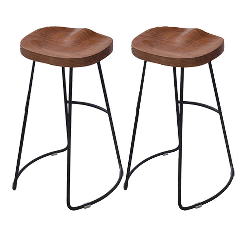 Industrial Solid Wood Counter Set 1/2/3 Pieces Living Room Bar Stool and Table Set