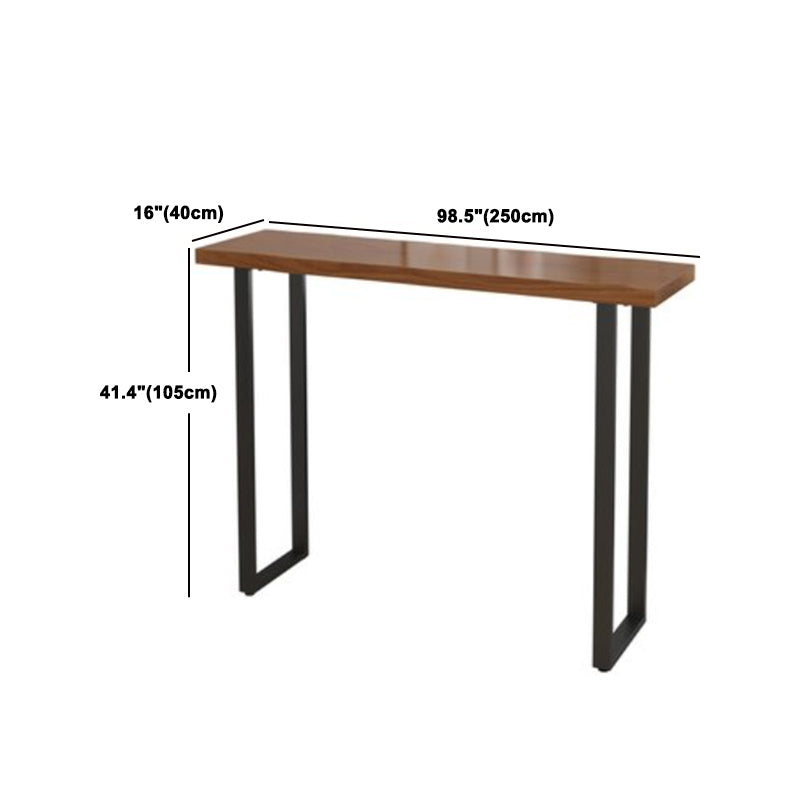 Industrial Solid Wood Counter Set 1/2/3 Pieces Living Room Bar Stool and Table Set