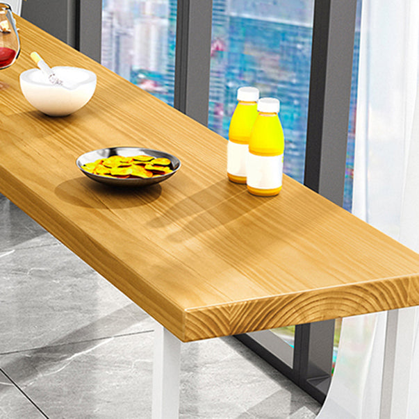 Modern 1/5/9 Pieces Bar Table Set Rectangle Pine Wood Counter Table for Balcony