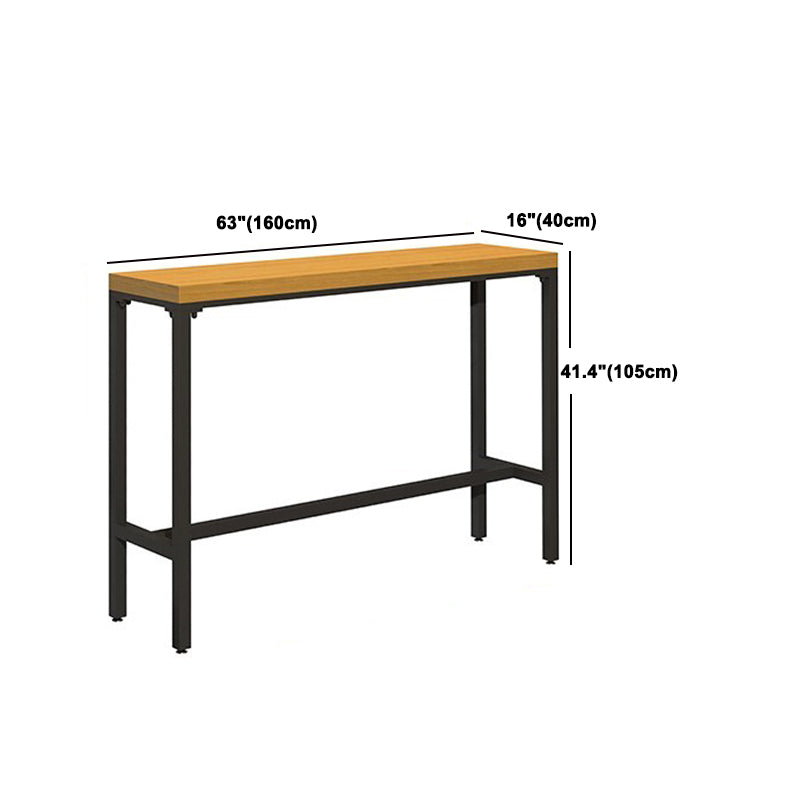 Industrial 1/6/11 Pieces Bar Table Set Rectangle Pine Wood Counter Table for Dining Room
