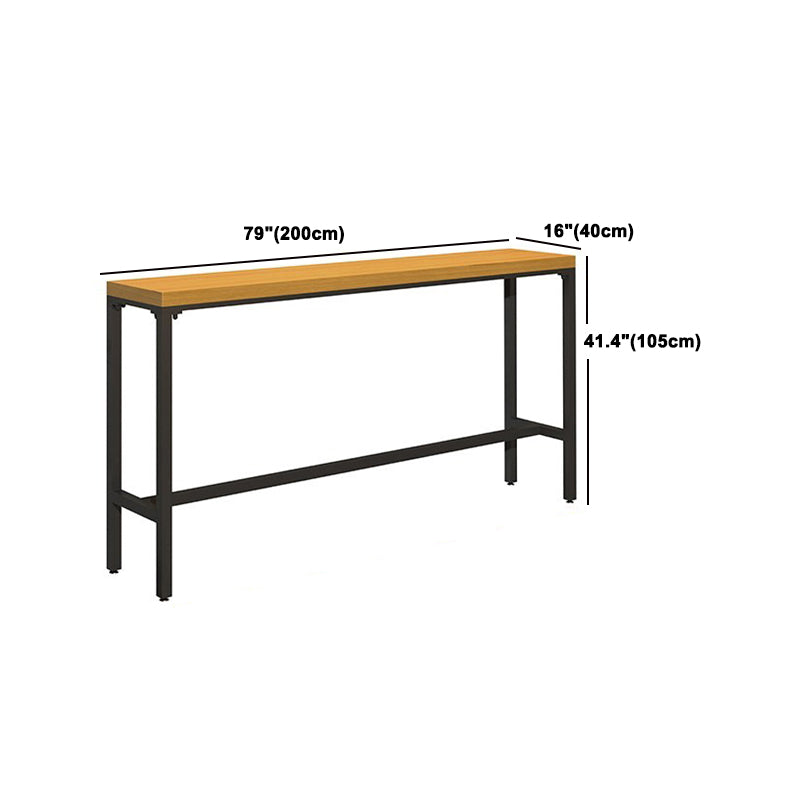 Industrial 1/6/11 Pieces Bar Table Set Rectangle Pine Wood Counter Table for Dining Room