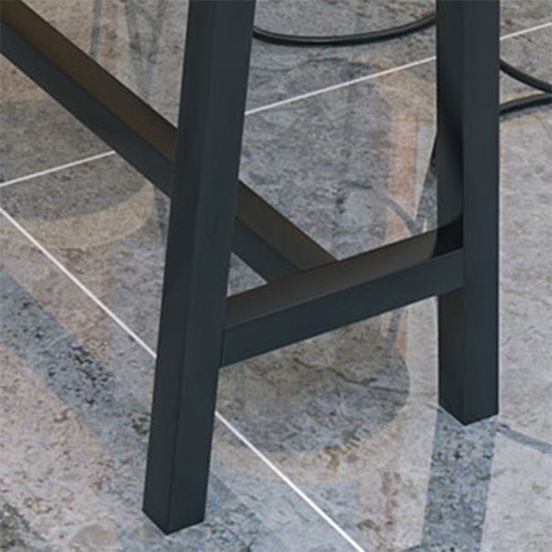 Industrial Rectangle Solid Wood Top Bar Table Set 1/5/9 Pieces Counter Table with Stools