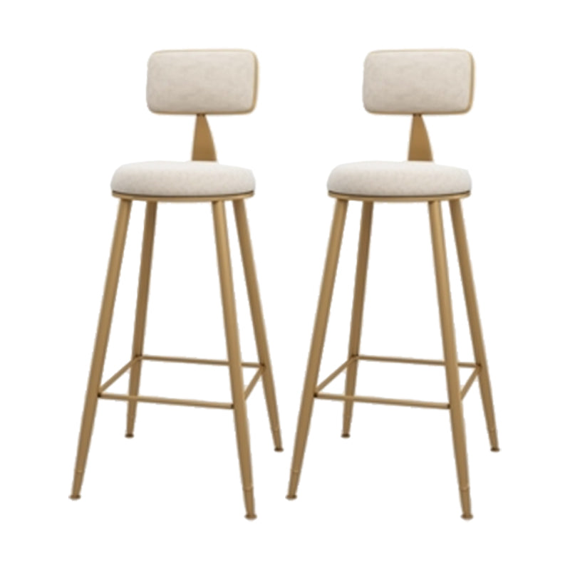 Glam Indoor Bar Stool and Table Set 1/2/3 Pieces White Table and Stool Set