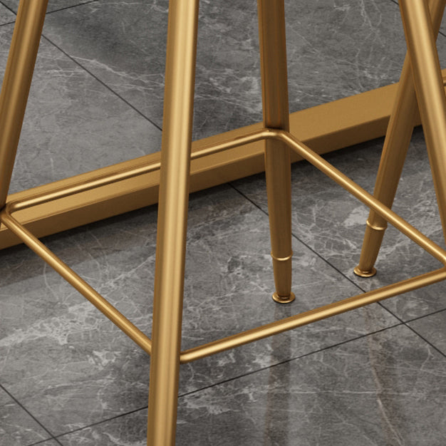 Glam Indoor Bar Stool and Table Set 1/2/3 Pieces White Table and Stool Set