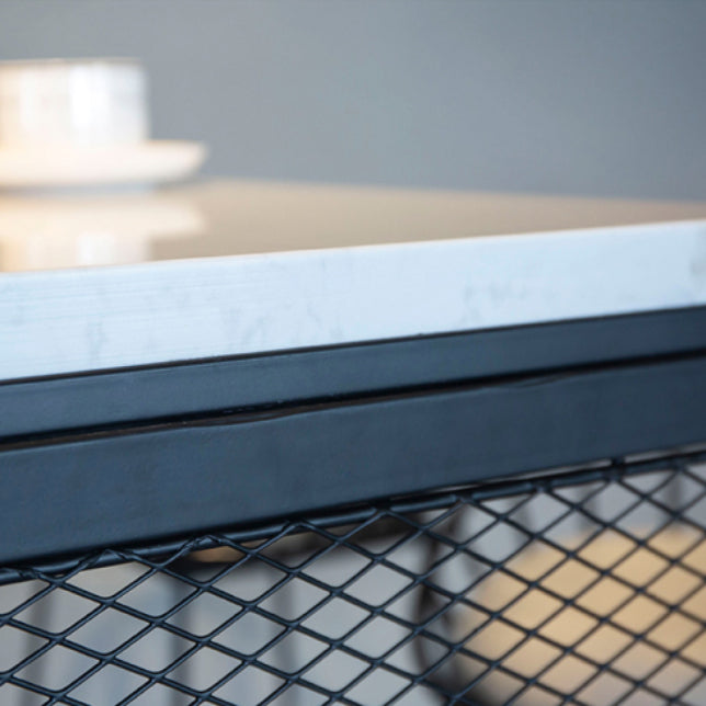 Indoor Rectangle Bar Pub Table Set 1/2/3/5 Pieces with Storage Metal Pub Set