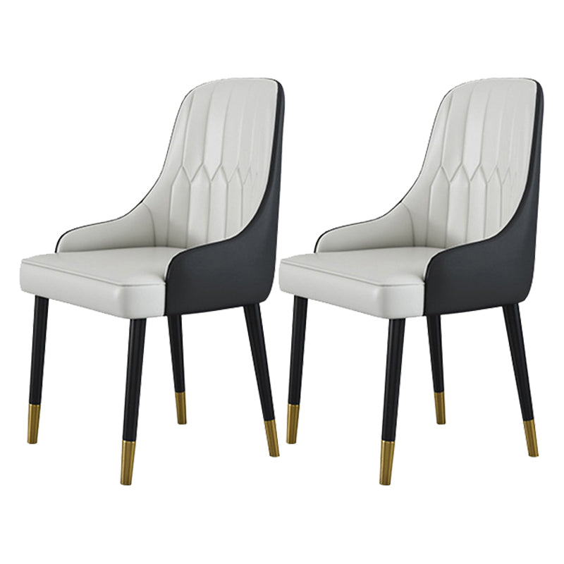 Glam Faux Marble Dining Table Set Round 1/2/4/5 Pieces Dining Set