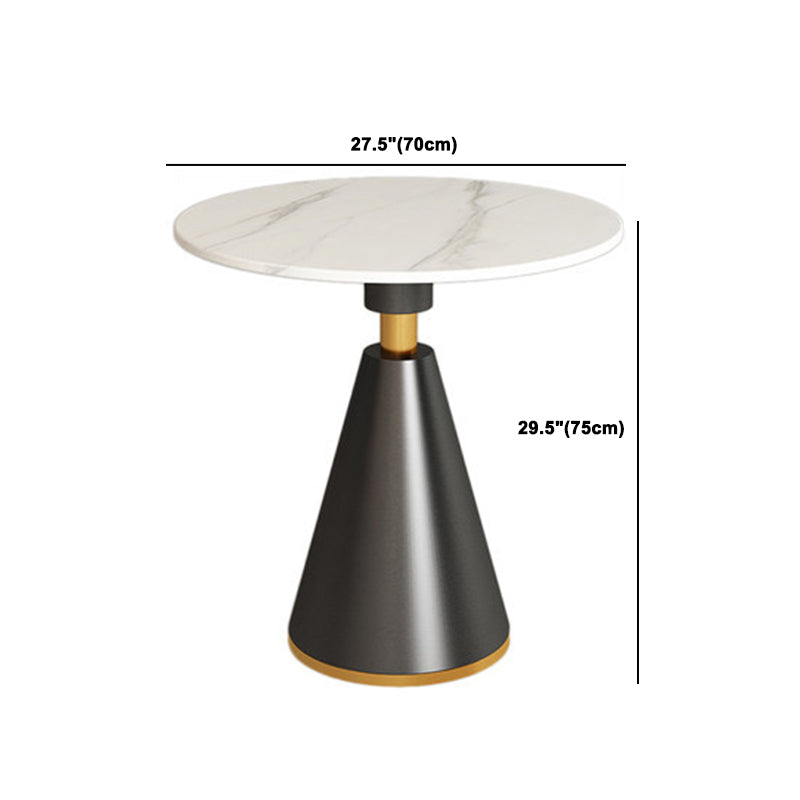 Glam Sintered Stone Dining Set Round 1/2/5 Pieces Dining Set for Home Use