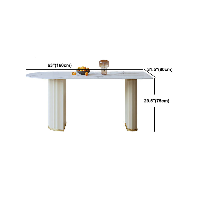 Glam Style Sintered Stone Dining Set 1/3/5 Pieces Dining Set for Dining Areas