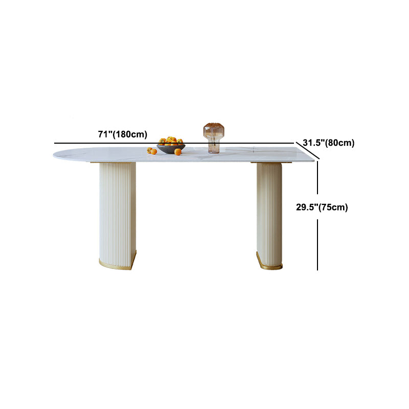 Glam Style Sintered Stone Dining Set 1/3/5 Pieces Dining Set for Dining Areas