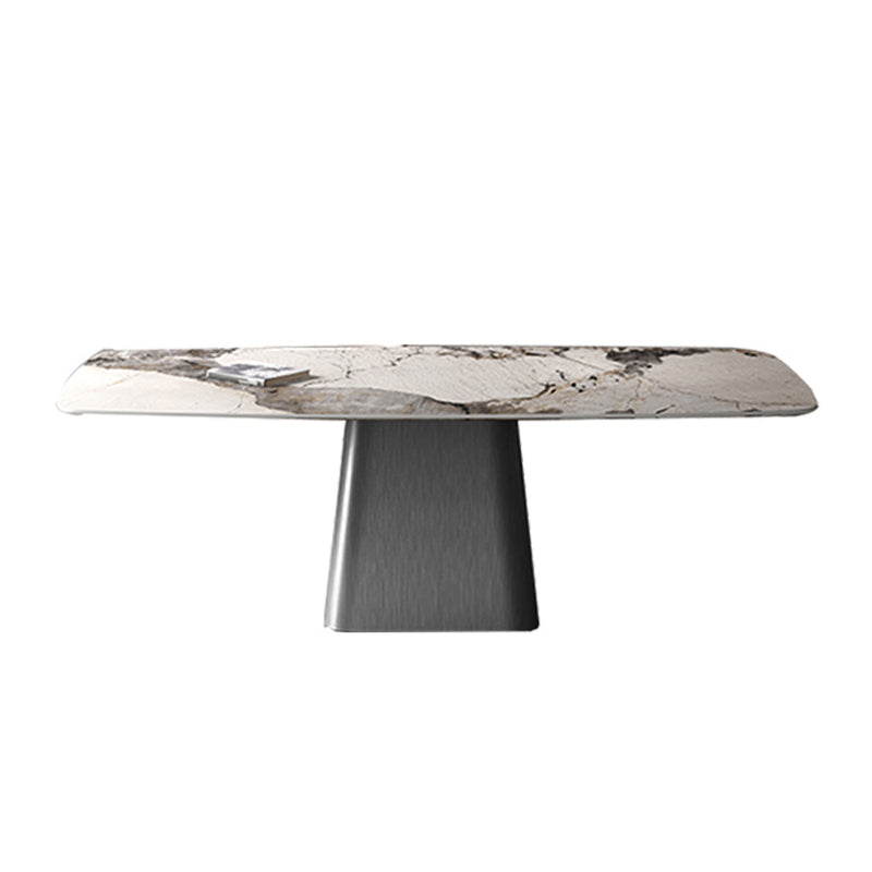 Modern Style Sintered Stone Dining Table Set Rectangle 1/2/3/4/7 Pieces Dining Set