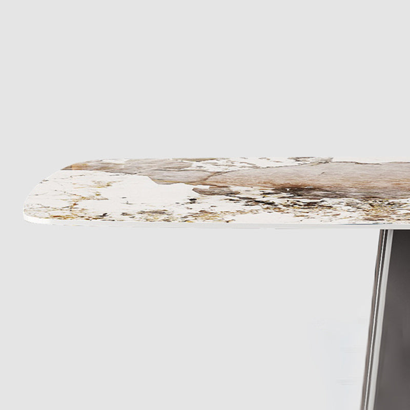 Modern Style Sintered Stone Dining Table Set Rectangle 1/2/3/4/7 Pieces Dining Set