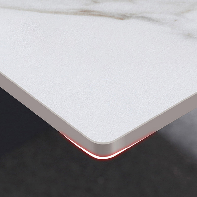 Modern Style Sintered Stone Dining Table Set Rectangle 1/2/5 Pieces Dining Set