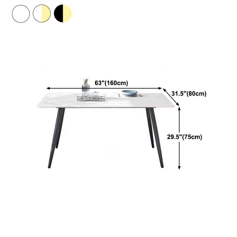 Sintered Stone Home Kitchen Table Industrial Dining Room Table