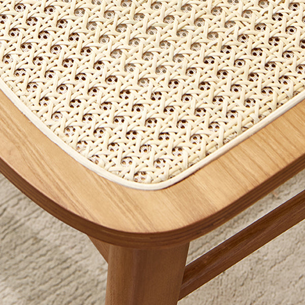 Traditional Style Dining Chairs Open Back Armless Chairs with Wood Legs for Home