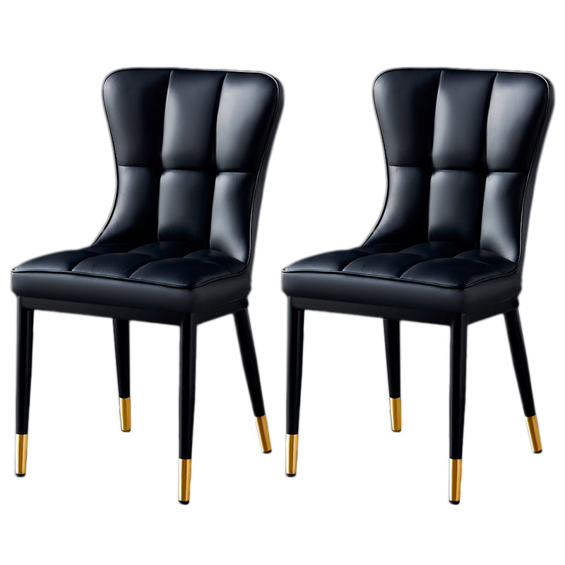 Parsons Dining Room Chair Glam Armless Dining Chairs for Home