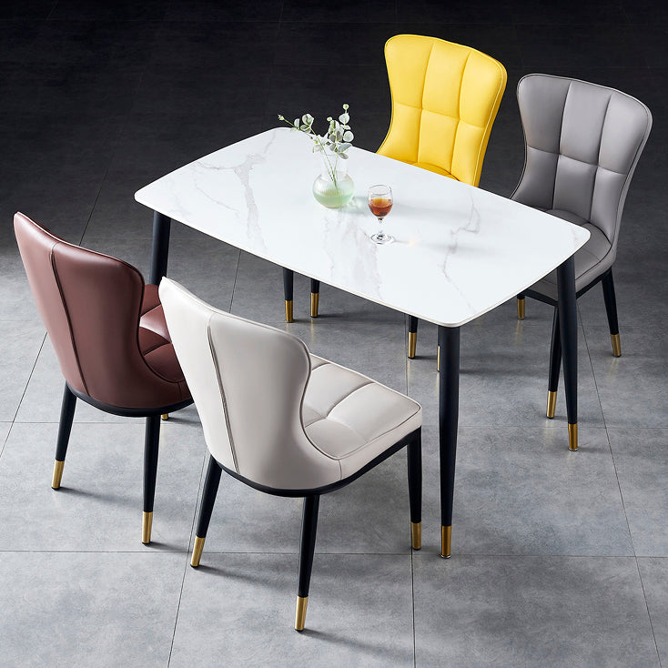 Parsons Dining Room Chair Glam Armless Dining Chairs for Home