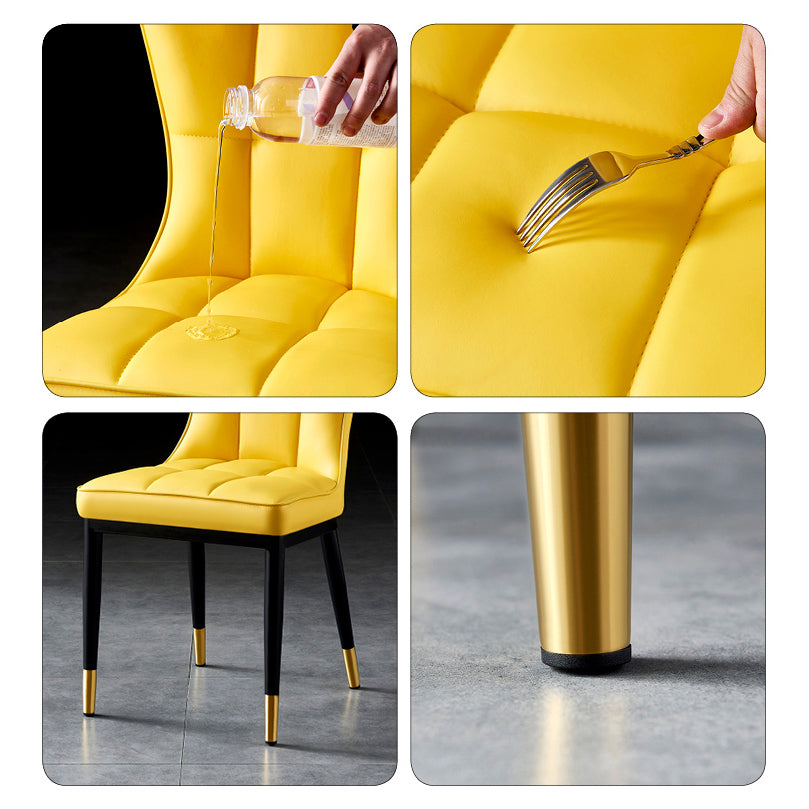 Parsons Dining Room Chair Glam Armless Dining Chairs for Home