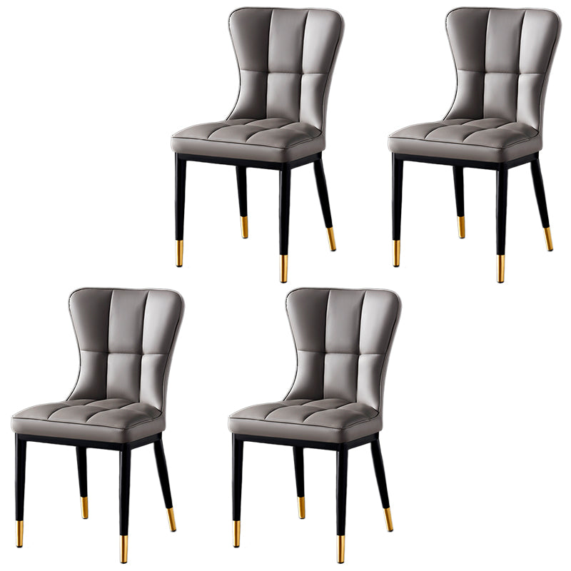 Parsons Dining Room Chair Glam Armless Dining Chairs for Home